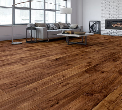 Heartland Walnut - Sono Eclipse - Inhaus Surfaces - 5.5 mm Waterproof Laminate Flooring